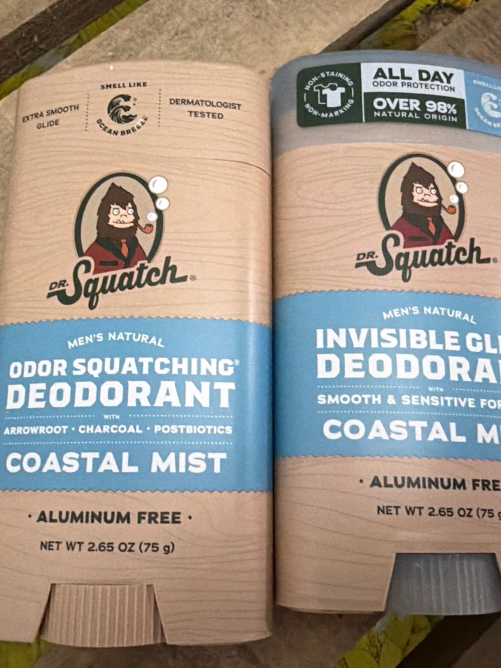Dr. Squatch Coastal Mist Men's Deodorant - 2-Pack